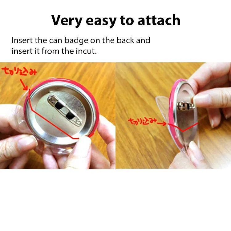 Anime Merch - Tin Badge Cover for 75mm Tin Badges 15pcs - Doki Doki Land