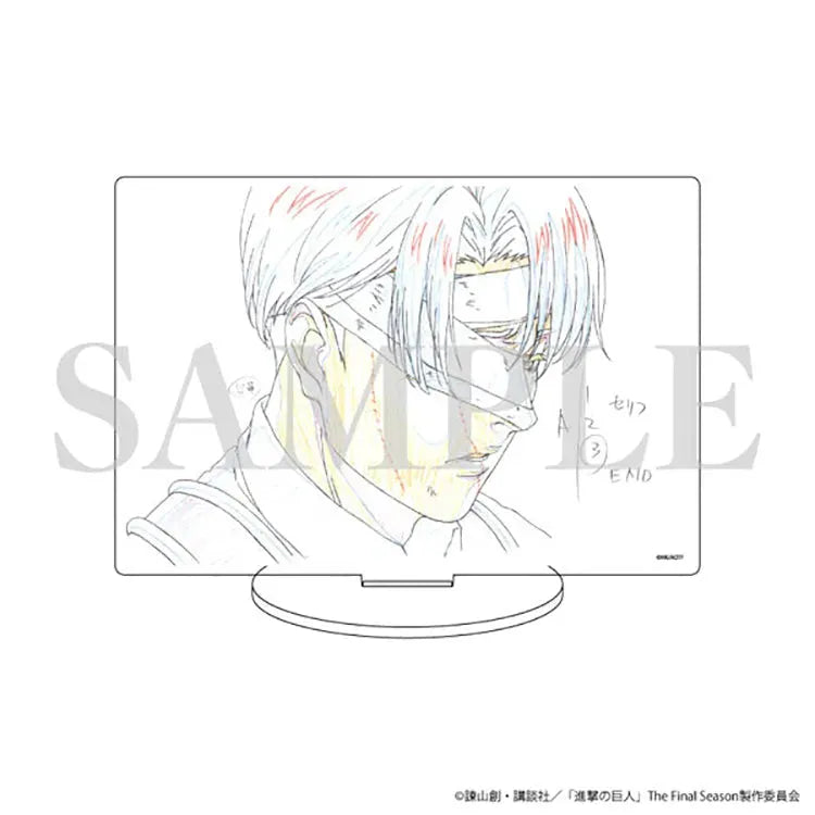 Attack on Titan Anime Merch - Levi Ackerman (Genga Art Illustration) The Final Season Ver. Acrylic Stand - Doki Doki Land