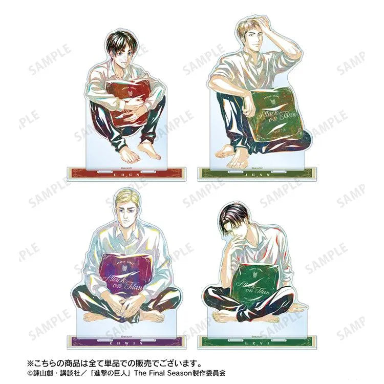 Attack on Titan Anime Merch - New Illustration Erwin Relax ver. Big Acrylic Stand - Doki Doki Land