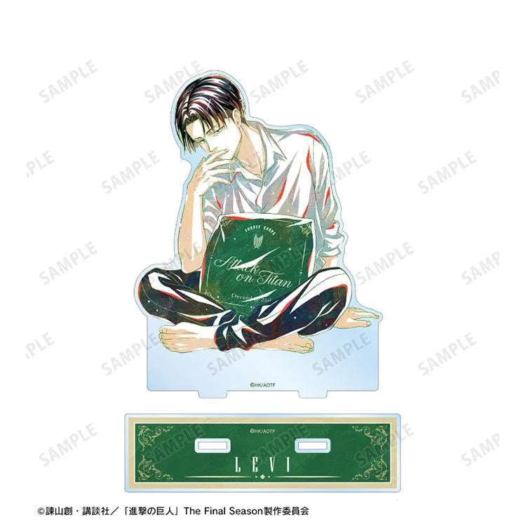 Attack on Titan Anime Merch - New Illustration Levi Relax ver. Big Acrylic Stand - Doki Doki Land