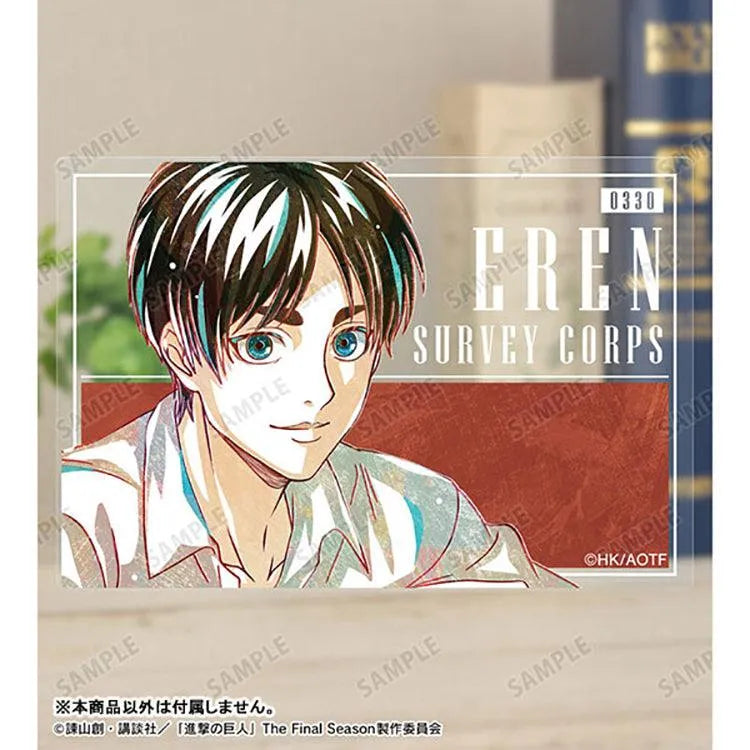 Attack on Titan Anime Merch - Trading Ani-Art Acrylic Card New Illustration Relax ver. (1 Random) - Doki Doki Land