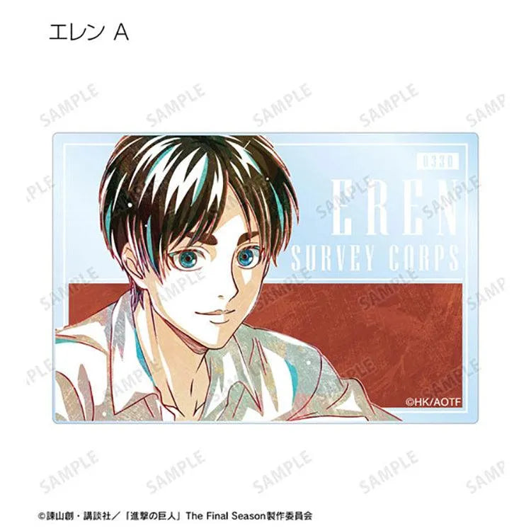 Attack on Titan Anime Merch - Trading Ani-Art Acrylic Card New Illustration Relax ver. (1 Random) - Doki Doki Land
