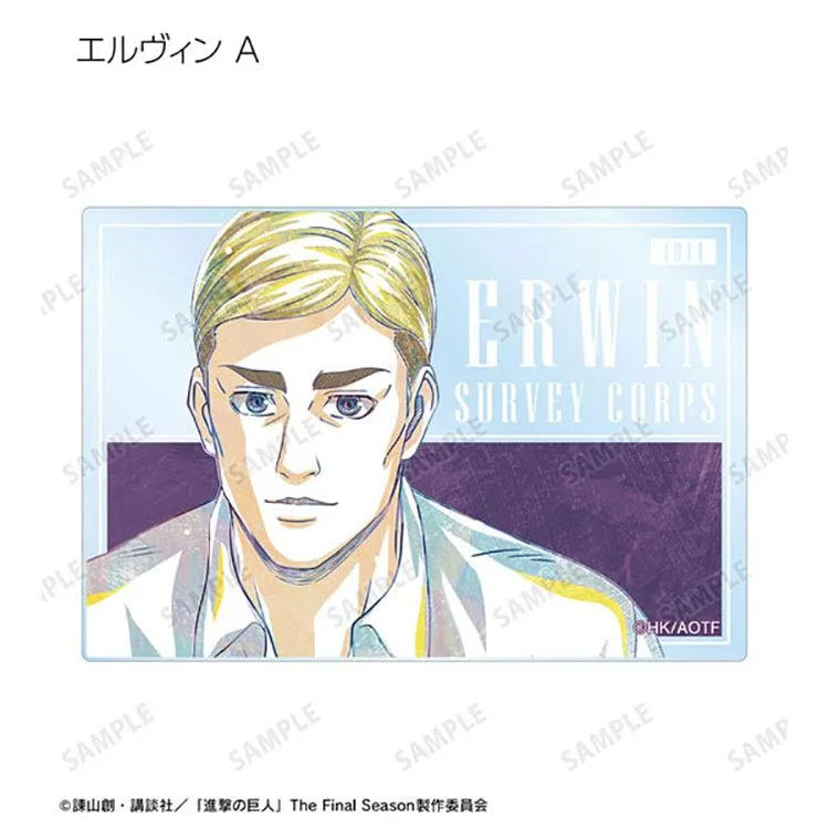 Attack on Titan Anime Merch - Trading Ani-Art Acrylic Card New Illustration Relax ver. (1 Random) - Doki Doki Land