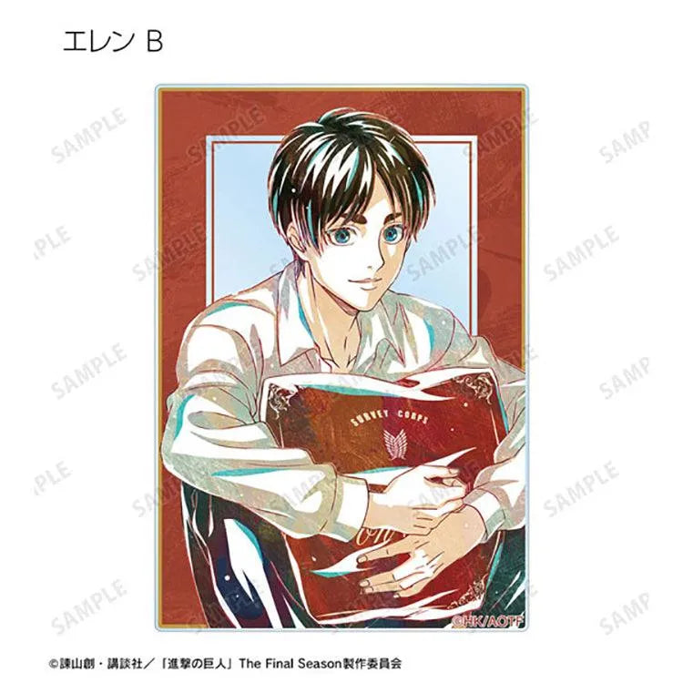 Attack on Titan Anime Merch - Trading Ani-Art Acrylic Card New Illustration Relax ver. (1 Random) - Doki Doki Land