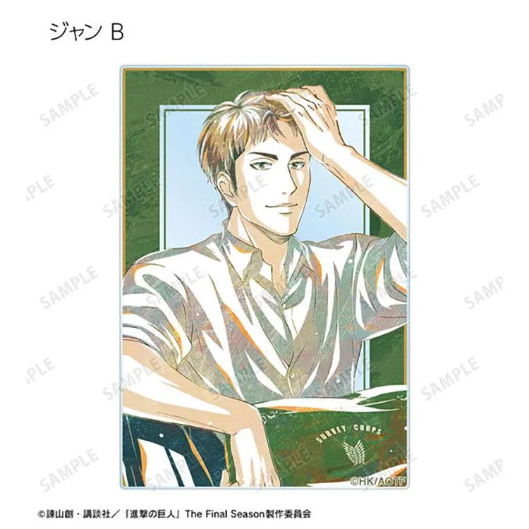 Attack on Titan Anime Merch - Trading Ani-Art Acrylic Card New Illustration Relax ver. (1 Random) - Doki Doki Land