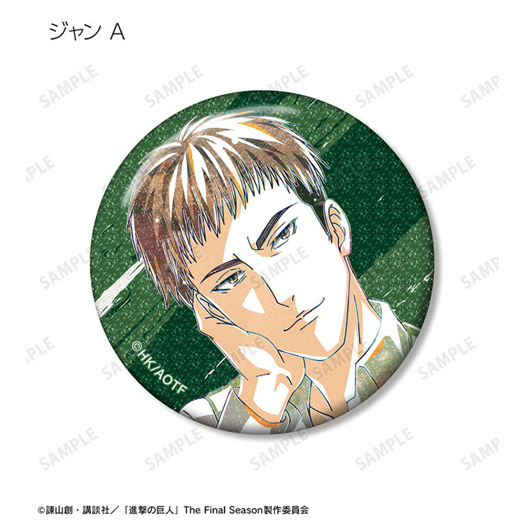 Attack on Titan Trading Ani-Art Glitter New Illustration Tea Time ver. Tin Badge