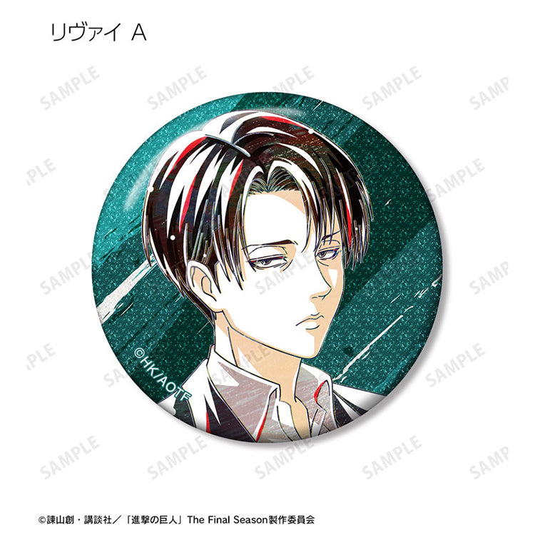 Attack on Titan Trading Ani-Art Glitter New Illustration Tea Time ver. Tin Badge