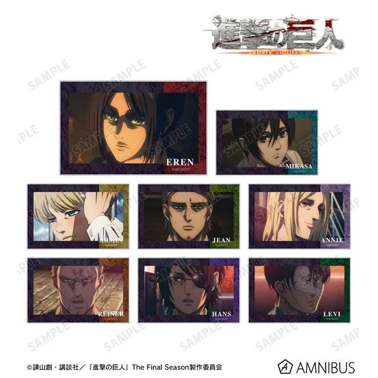 Attack on Titan Anime Merch - Trading Scene Photo Acrylic Card (1 Random) - Doki Doki Land