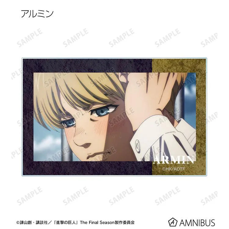 Attack on Titan Anime Merch - Trading Scene Photo Acrylic Card (1 Random) - Doki Doki Land