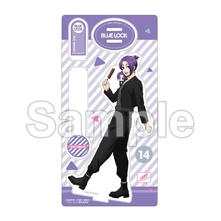 Blue Lock Anime Merch - Reo Mikage Props Walk & Eat Acrylic Stand - Doki Doki Land