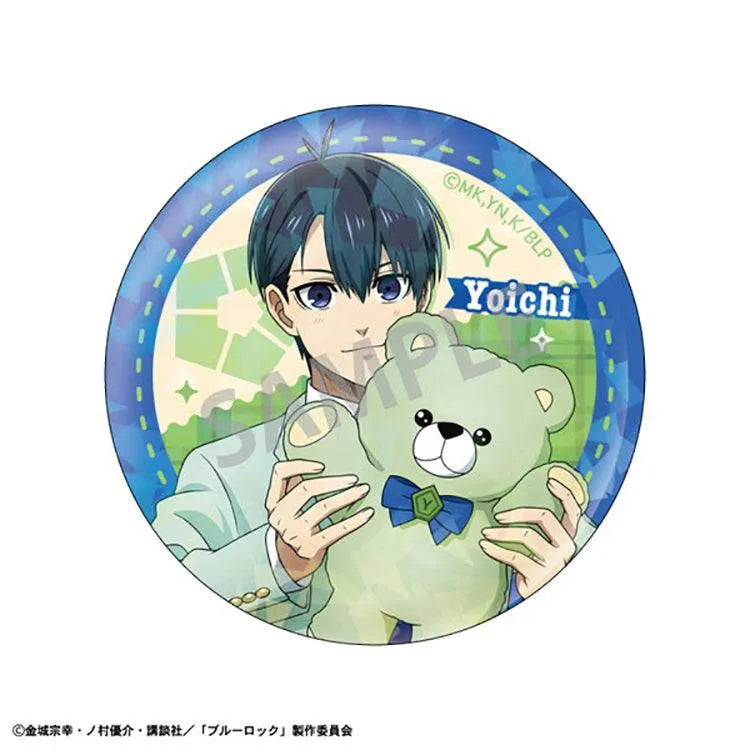 Blue Lock Anime Merch - Trading Hologram Tin Badge Teddy Bear Ver. (1 Random) - Doki Doki Land