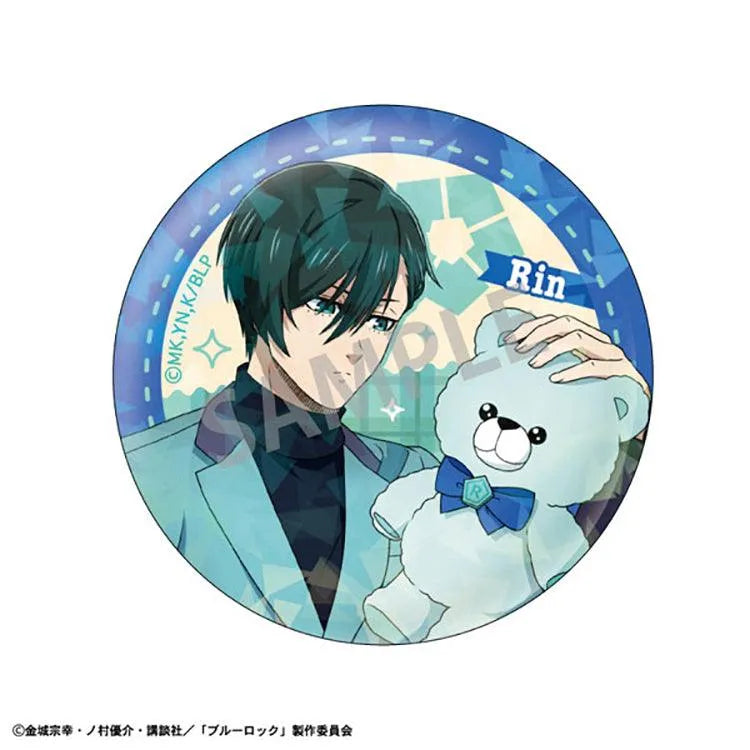 Blue Lock Anime Merch - Trading Hologram Tin Badge Teddy Bear Ver. (1 Random) - Doki Doki Land