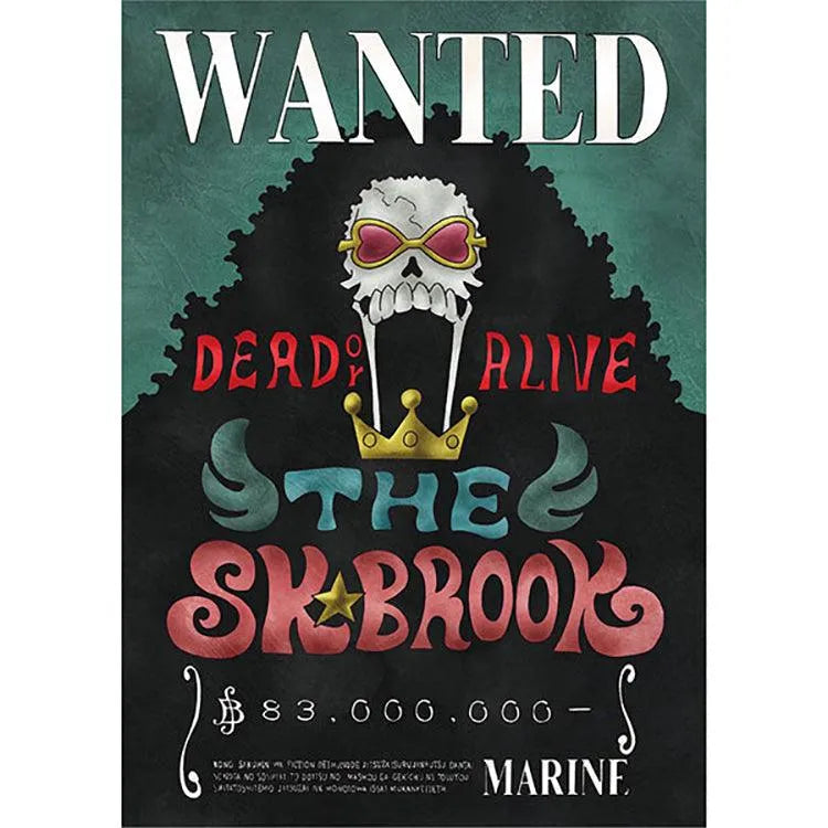 “One Piece" Anime Merch - Marine Issued Official Wanted Poster - Doki Doki Land