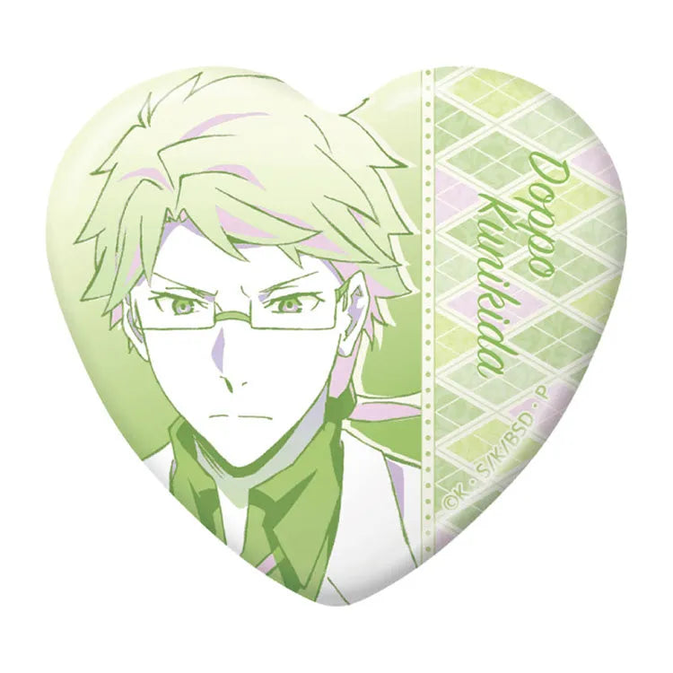 Bungo Stray Dogs Anime Merch - Trading Heart Tin Badge vol.4