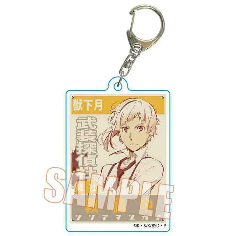 Bungo Stray Dogs Anime Merch - Trading Retro Signboard Keychain (1 Random) - Doki Doki Land