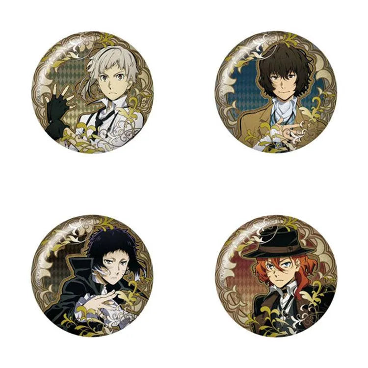 Bungo Stray Dogs Anime Merch - Art Nouveau Art Can Badge (1 Random) - Doki Doki Land