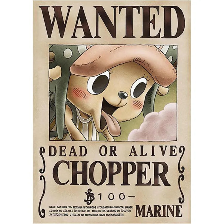 “One Piece" Anime Merch - Marine Issued Official Wanted Poster - Doki Doki Land
