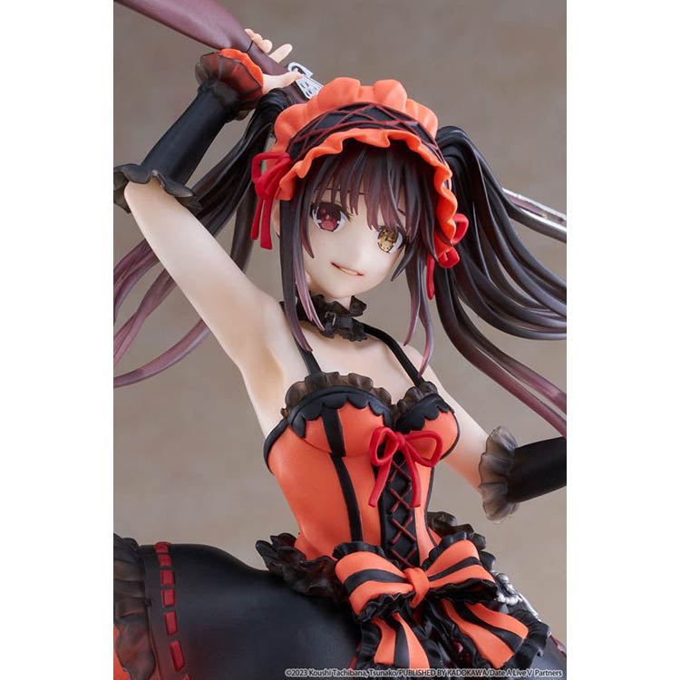 Date A Live IV AMP+ Kurumi Tokisaki Zafkiel figure by Taito in red and black dress holding pistols