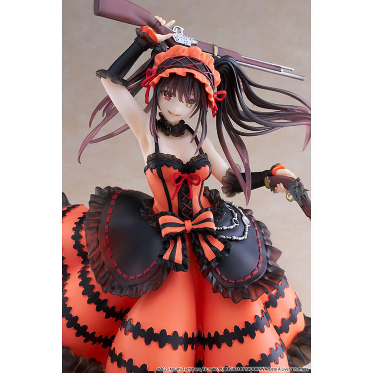 Date A Live IV AMP+ Kurumi Tokisaki Zafkiel figure by Taito in red and black dress holding pistols