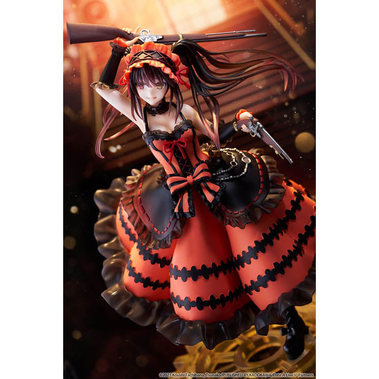 Date A Live IV AMP+ Kurumi Tokisaki Zafkiel figure by Taito in red and black dress holding pistols