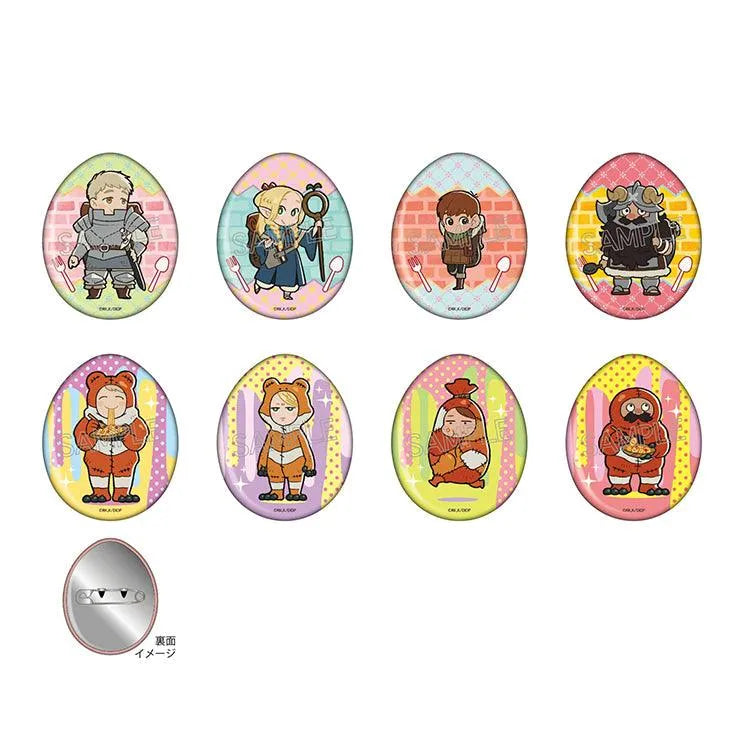Delicious in Dungeon Anime Merch - Egg Shape Tin Badge Badge (1 Random) - Doki Doki Land