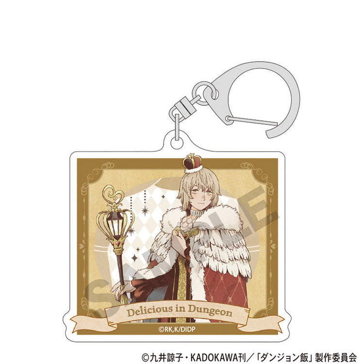 Delicious in Dungeon Fairy Tale Series Trading Acrylic Keychain featuring characters in fairy tale-inspired costumes.