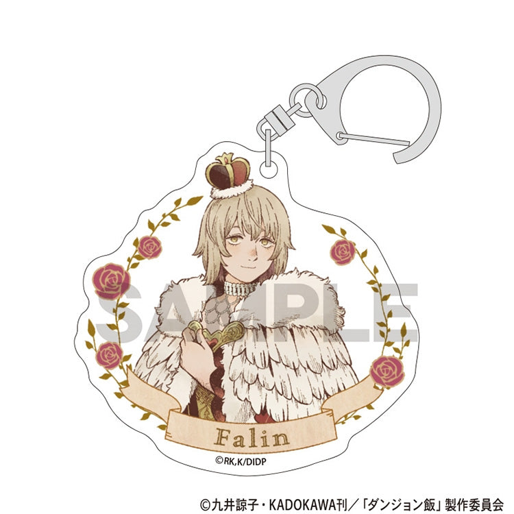 Delicious in Dungeon Fairy Tale Series Trading Acrylic Keychain featuring characters in fairy tale-inspired costumes.