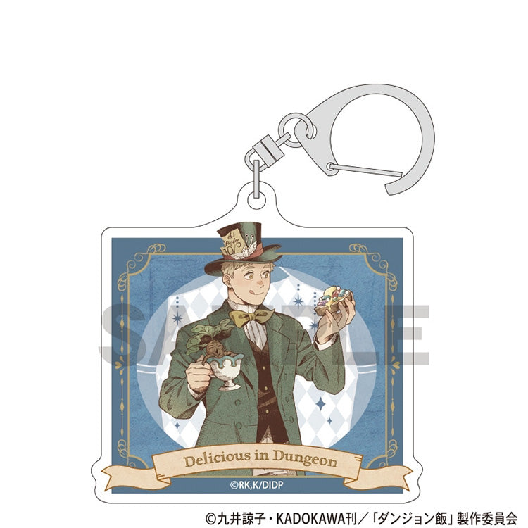 Delicious in Dungeon Fairy Tale Series Trading Acrylic Keychain featuring characters in fairy tale-inspired costumes.