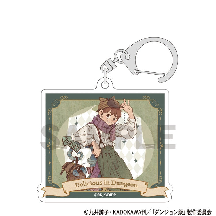 Delicious in Dungeon Fairy Tale Series Trading Acrylic Keychain featuring characters in fairy tale-inspired costumes.
