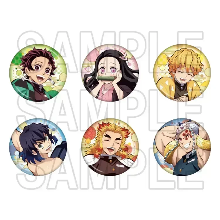 Demon Slayer Anime Merch - Can Badge Smile Ver. (1 Random) - Doki Doki Land