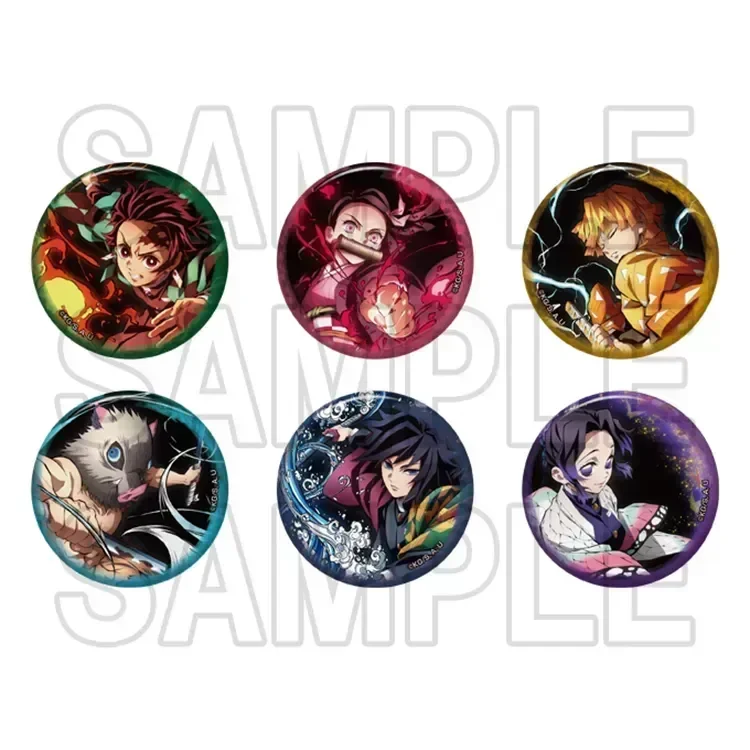 Demon Slayer Anime Merch - Can Badge Total Concentration Exhibition Ver. (1 Random) - Doki Doki Land