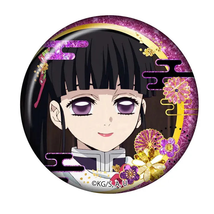 Demon Slayer Anime Merch - Glitter Can Badge Collection - Doki Doki Land