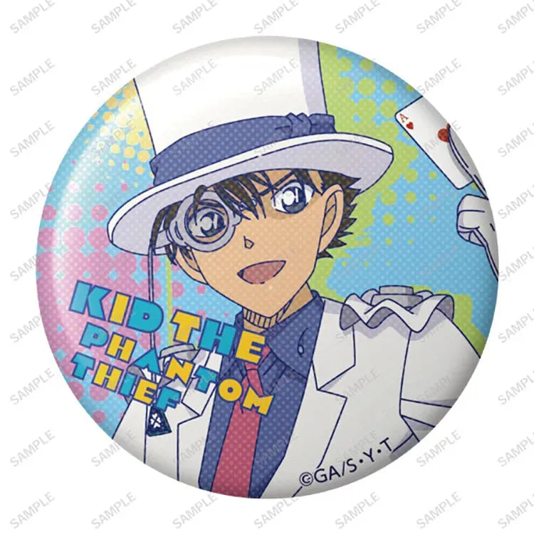 Detective Conan Anime Merch - American Pop Tin Badge (1 Random) - Doki Doki Land
