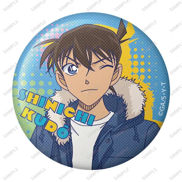 Detective Conan Anime Merch - American Pop Tin Badge (1 Random) - Doki Doki Land