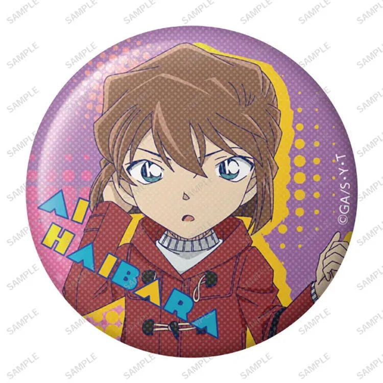 Detective Conan Anime Merch - American Pop Tin Badge (1 Random) - Doki Doki Land