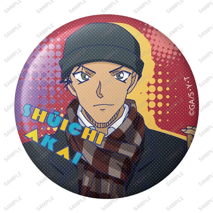 Detective Conan Anime Merch - American Pop Tin Badge (1 Random) - Doki Doki Land