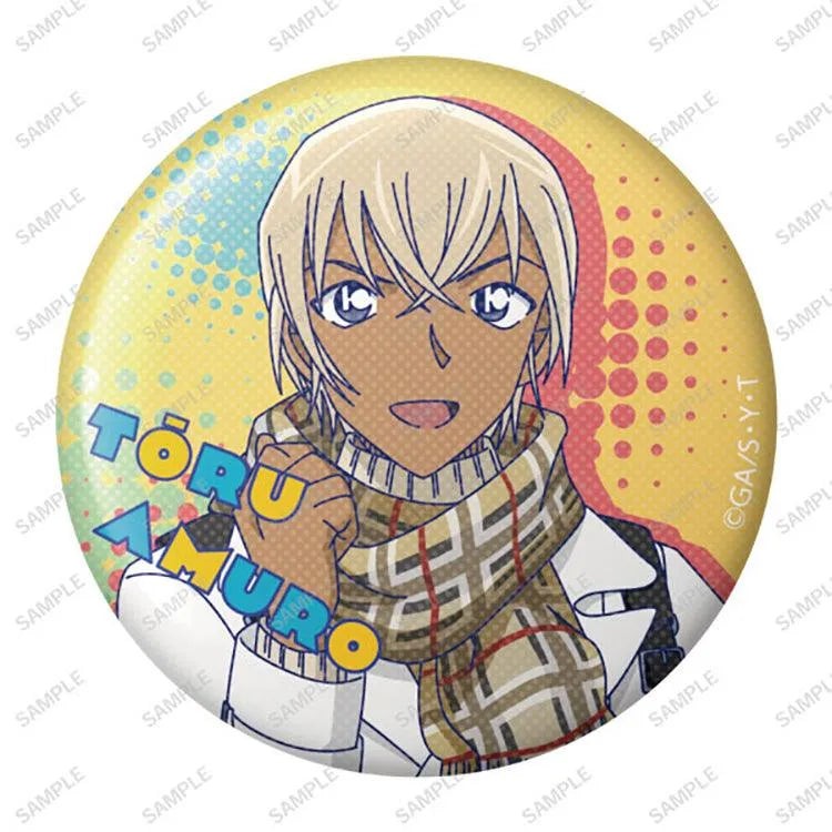 Detective Conan Anime Merch - American Pop Tin Badge (1 Random) - Doki Doki Land
