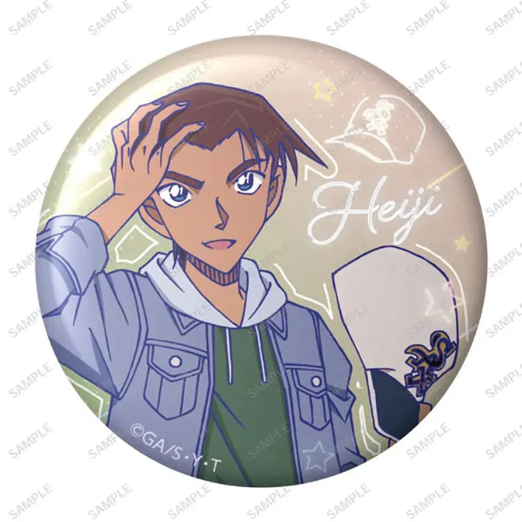Detective Conan Anime Merch - Emo Neon Tin Badge (1 Random) - Doki Doki Land