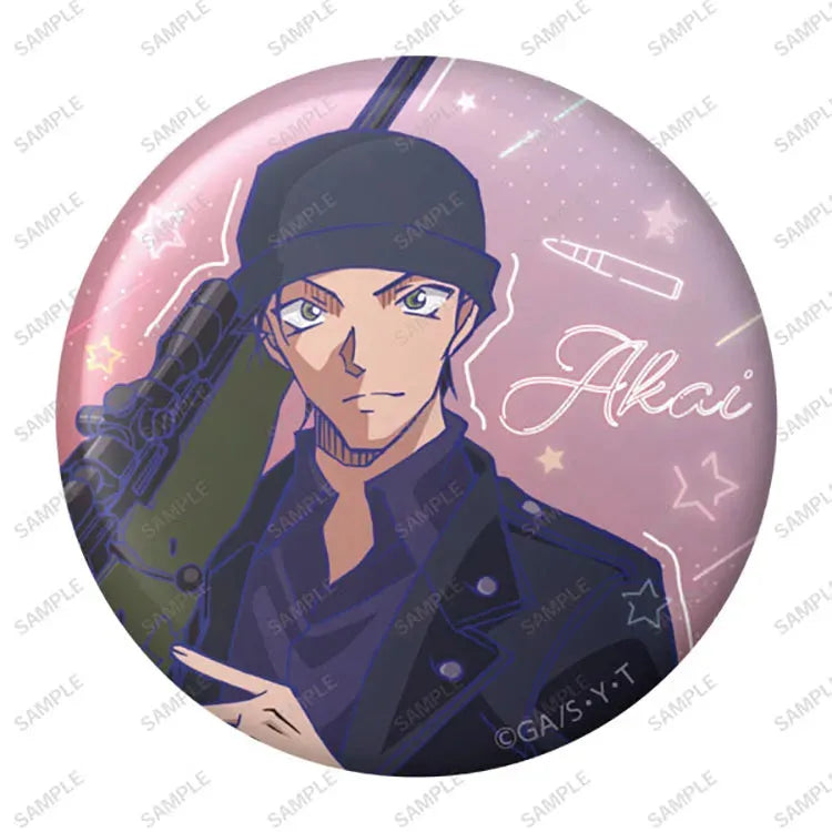 Detective Conan Anime Merch - Emo Neon Tin Badge (1 Random) - Doki Doki Land