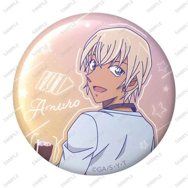 Detective Conan Anime Merch - Emo Neon Tin Badge (1 Random) - Doki Doki Land