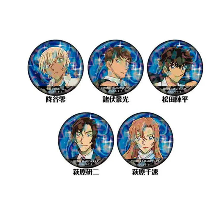 Detective Conan Trading Hologram Tin Badge Vol.4
