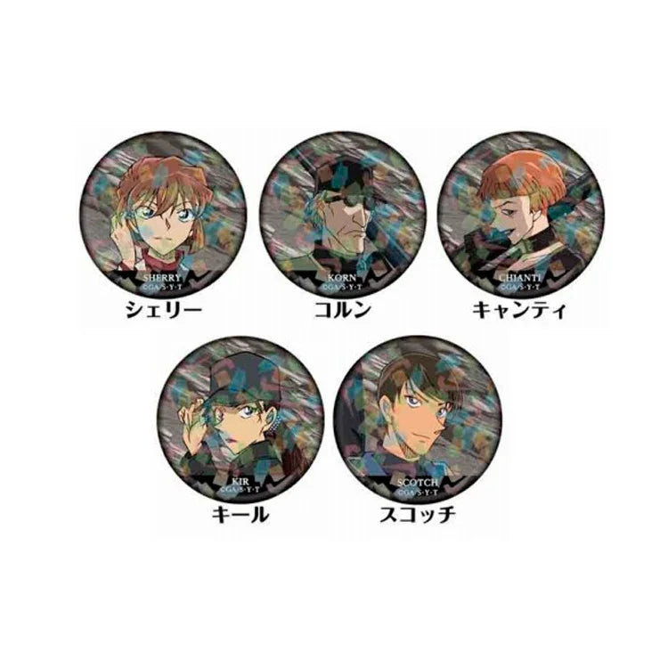 Detective Conan Trading Hologram Tin Badge Vol.5