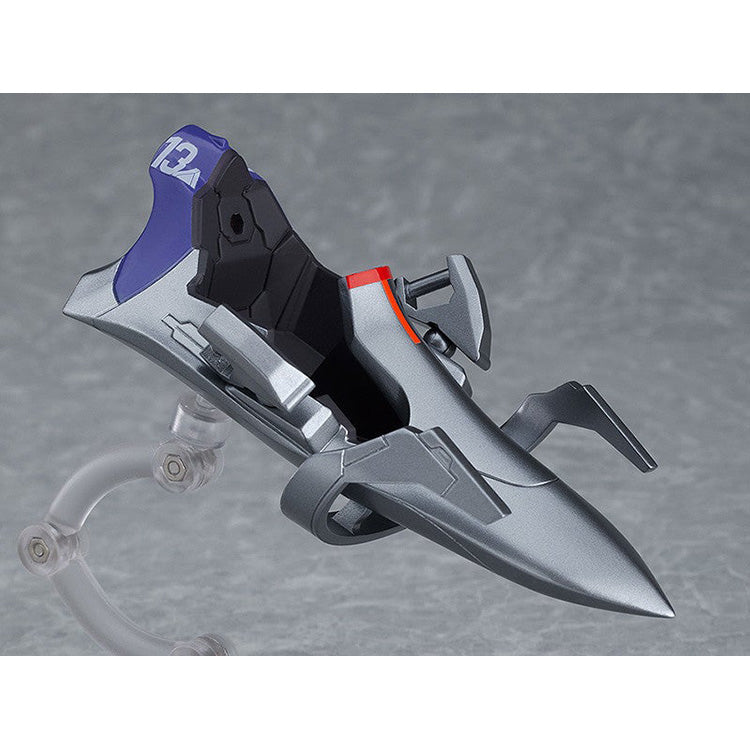 Nendoroid Kaworu Nagisa in plugsuit with three face plates, Spear of Cassius, and entry plug interior display parts from Rebuild of Evangelion.