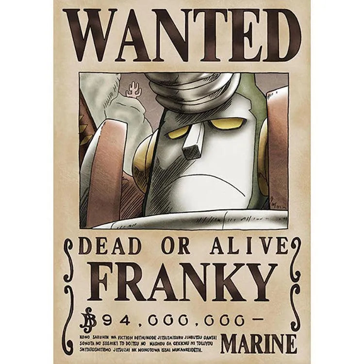“One Piece" Anime Merch - Marine Issued Official Wanted Poster - Doki Doki Land