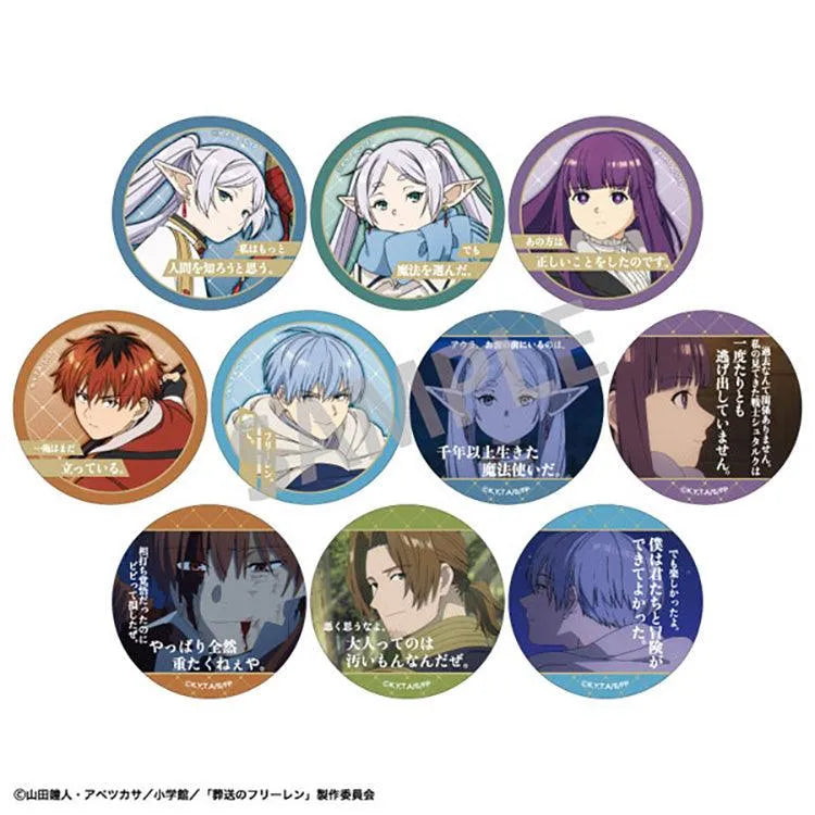 Frieren: Beyond Journey's End Anime Merch - Trading Famous Quote Tin Badge - Doki Doki Land