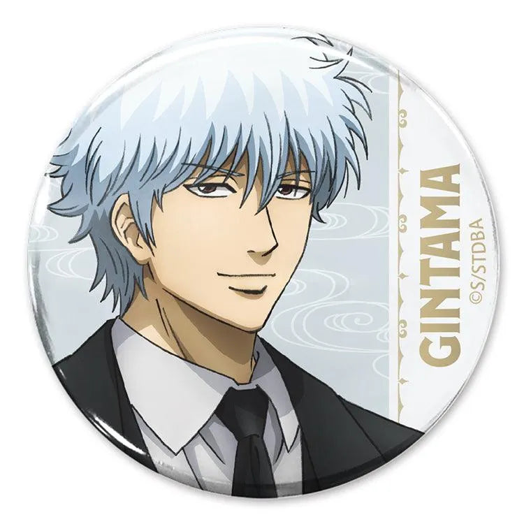 Gintama Anime Merch - Gintoki Sakata 65mm Tin Badge Suit Ver. - Doki Doki Land