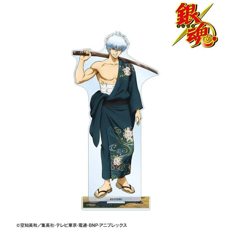 Gintama Anime Merch - Gintoki Sakata Japanese Sarashi Outfit ver. BIG Acrylic Stand - Doki Doki Land