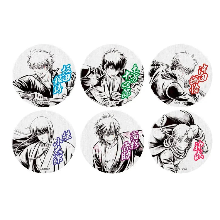 Gintama Japanese Paper Style Can Badge