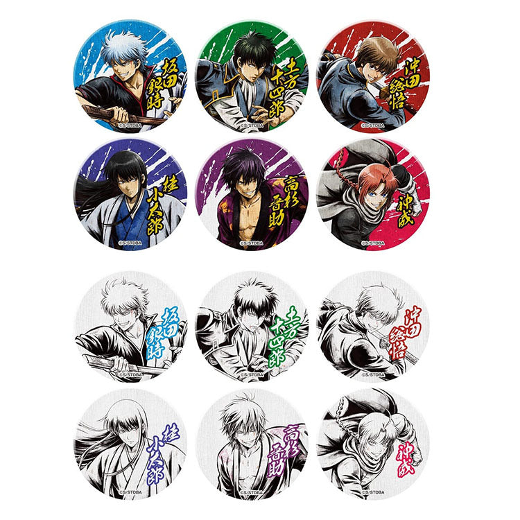 Gintama Japanese Paper Style Can Badge