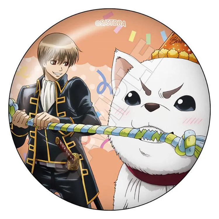 Gintama Anime Merch - Sadaharu Birthday Can Badge (1 Random) - Doki Doki Land